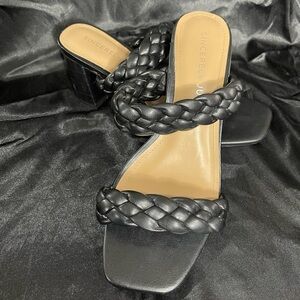Sincerely Jules Braided Heels Slip-on Black